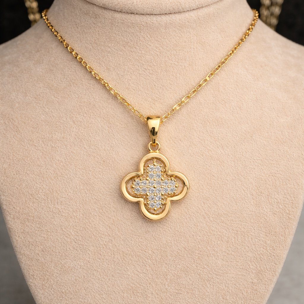 Sorojini 18k Yellow Gold Plated Stainless Steel Necklace
